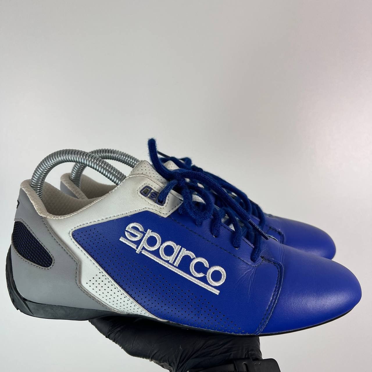 Other Sparco Racing Driving Shoes Blue Leather Motorsport EU 40 Size US 7 / EU 40 - 2 Thumbnail