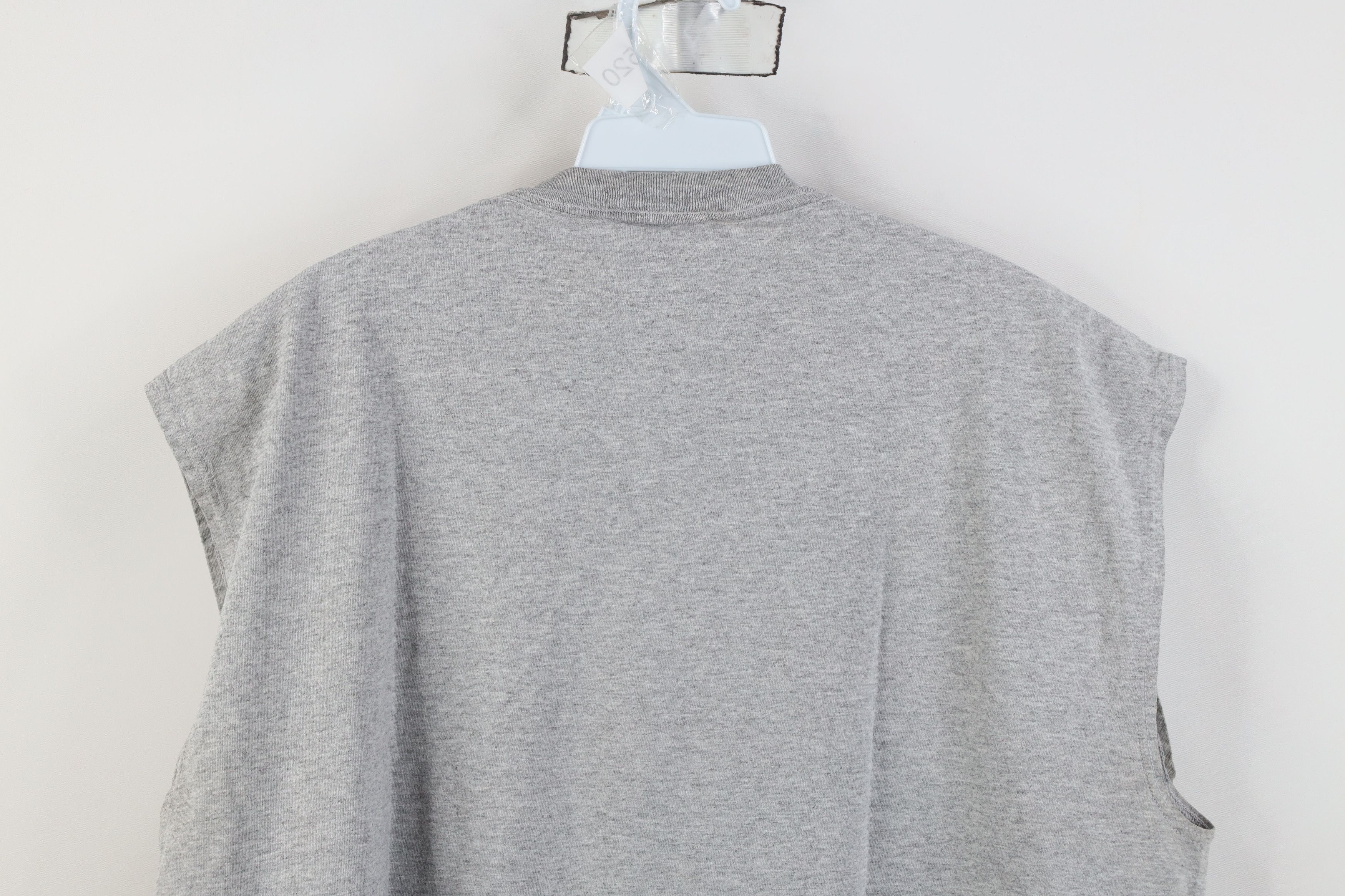 Russell Athletic Vintage 90s Y2K Russell Athletic Muscle T-Shirt Gray USA Size US L / EU 52-54 / 3 - 14 Thumbnail