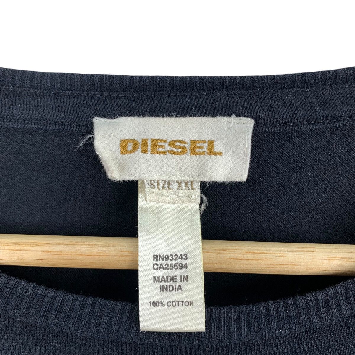 Diesel DIESEL Big Print Long Sleeve Tshirt Size US XL / EU 56 / 4 - 5 Thumbnail