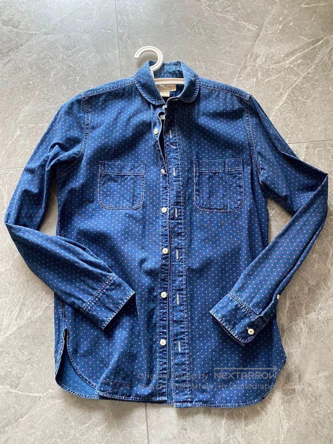 RRL Ralph Lauren vintage rrl blue dyed button-up shirt. Size US XS / EU 42 / 0 - 1 Thumbnail
