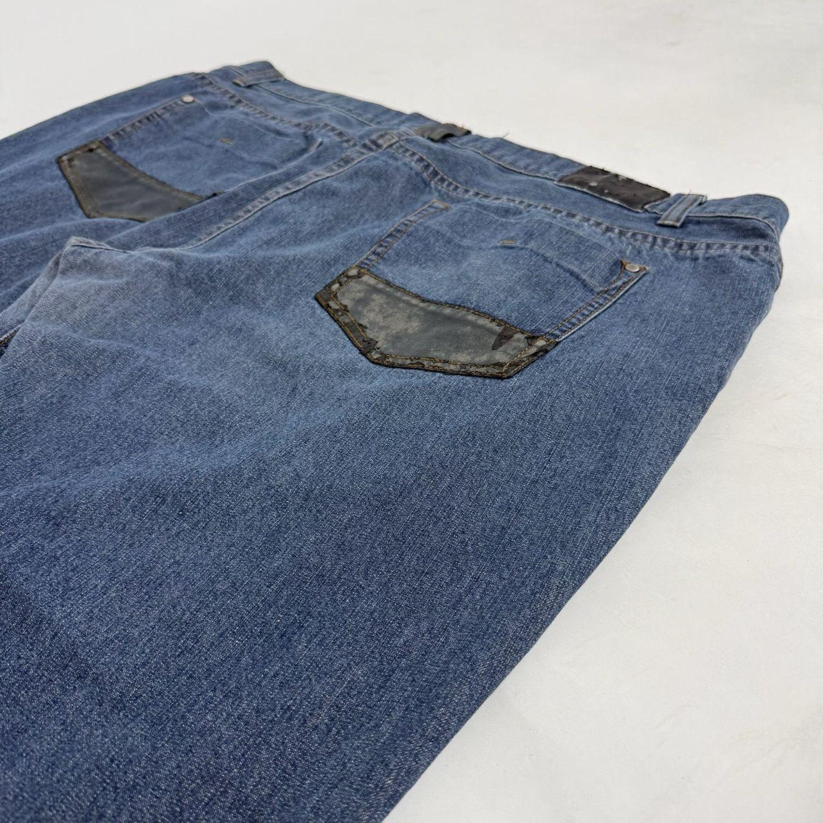 Enyce × JNCO × Vintage Vintage y2k patched enyce faded stonewash archive cyber jean Size US 44 / EU 60 - 2 Thumbnail