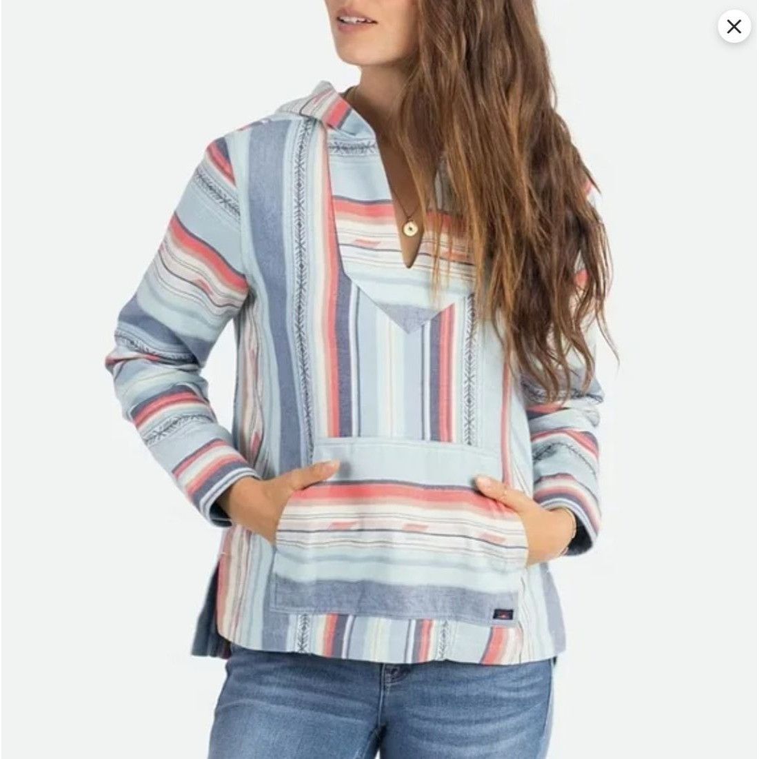 Faherty NWT Faherty Baja Sierra Paradise Hooded Pullover Top Tunic W Size S / US 4 / IT 40 - 16 Thumbnail