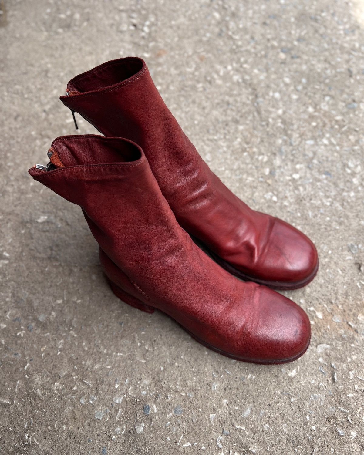 Guidi Guidi 788z Back Zip Red Boots Size US 7.5 / EU 40-41 - 5 Thumbnail