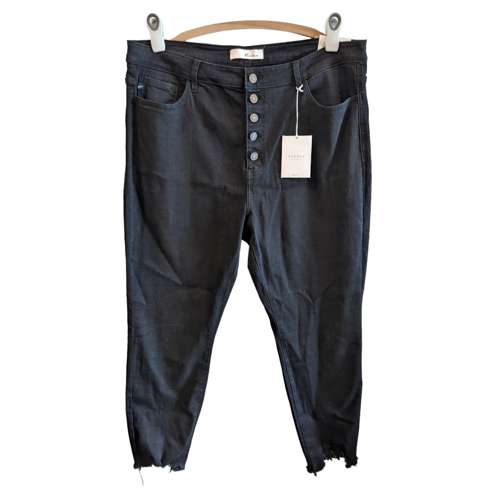 Other KanCan NWT Plus Brooks Denim Black High Rise Super Skinny Size 42" / US 20 - 3 Thumbnail