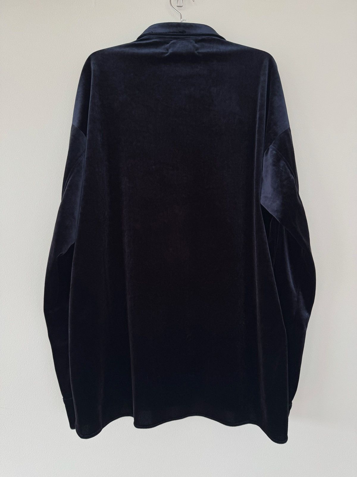KOZABURO AW22 Velour Boxy Fit Snap Button Shirt Size US M / EU 48-50 / 2 - 2 Thumbnail
