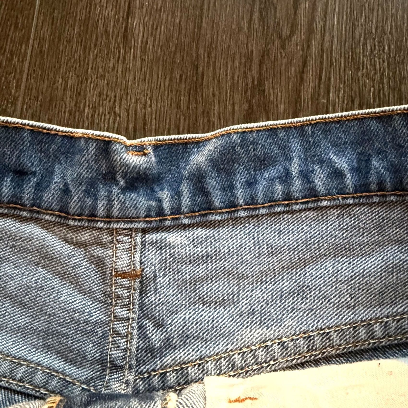 Levi's VINTAGE Levi's Denim Shorts 32 Blue High Rise Cutoff Frayed Raw Hem Womens Size 24" / US 00 / IT 34 - 4 Thumbnail
