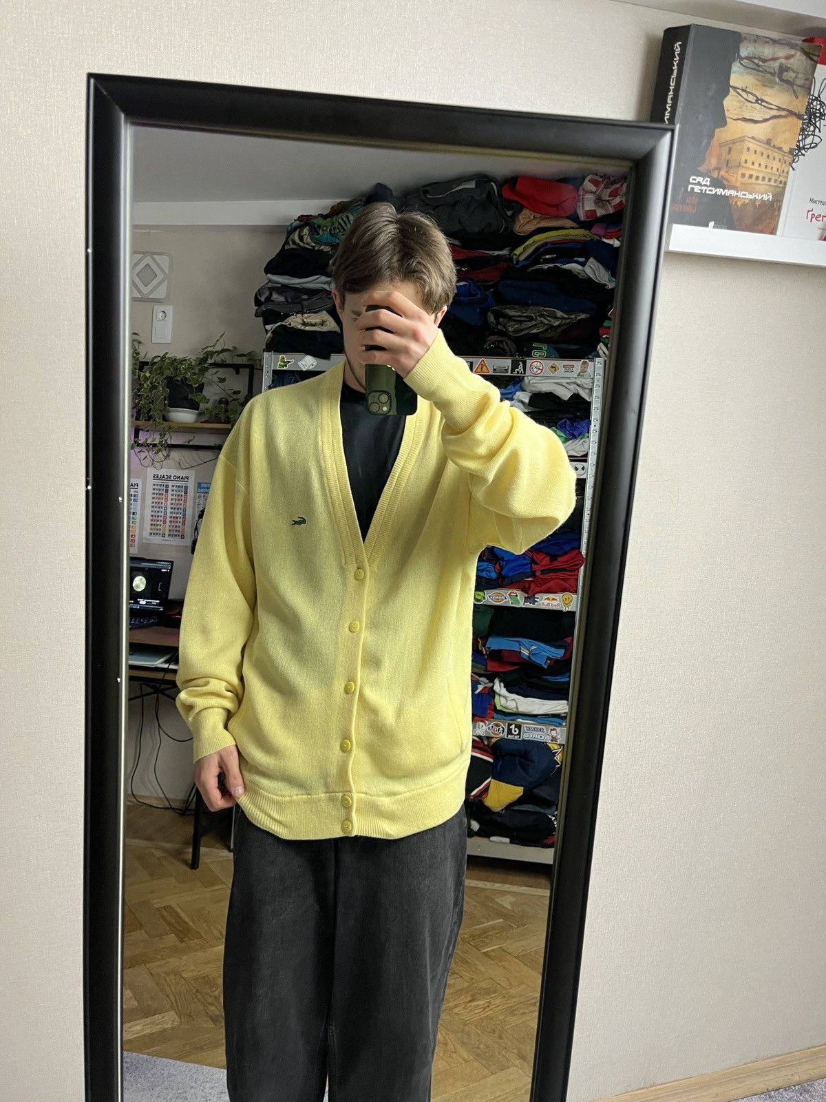 Lacoste Vintage 90’s Lacoste Acrylic Cardigan Sweater Made In Spain Size US XXL / EU 58 / 5 - 3 Thumbnail