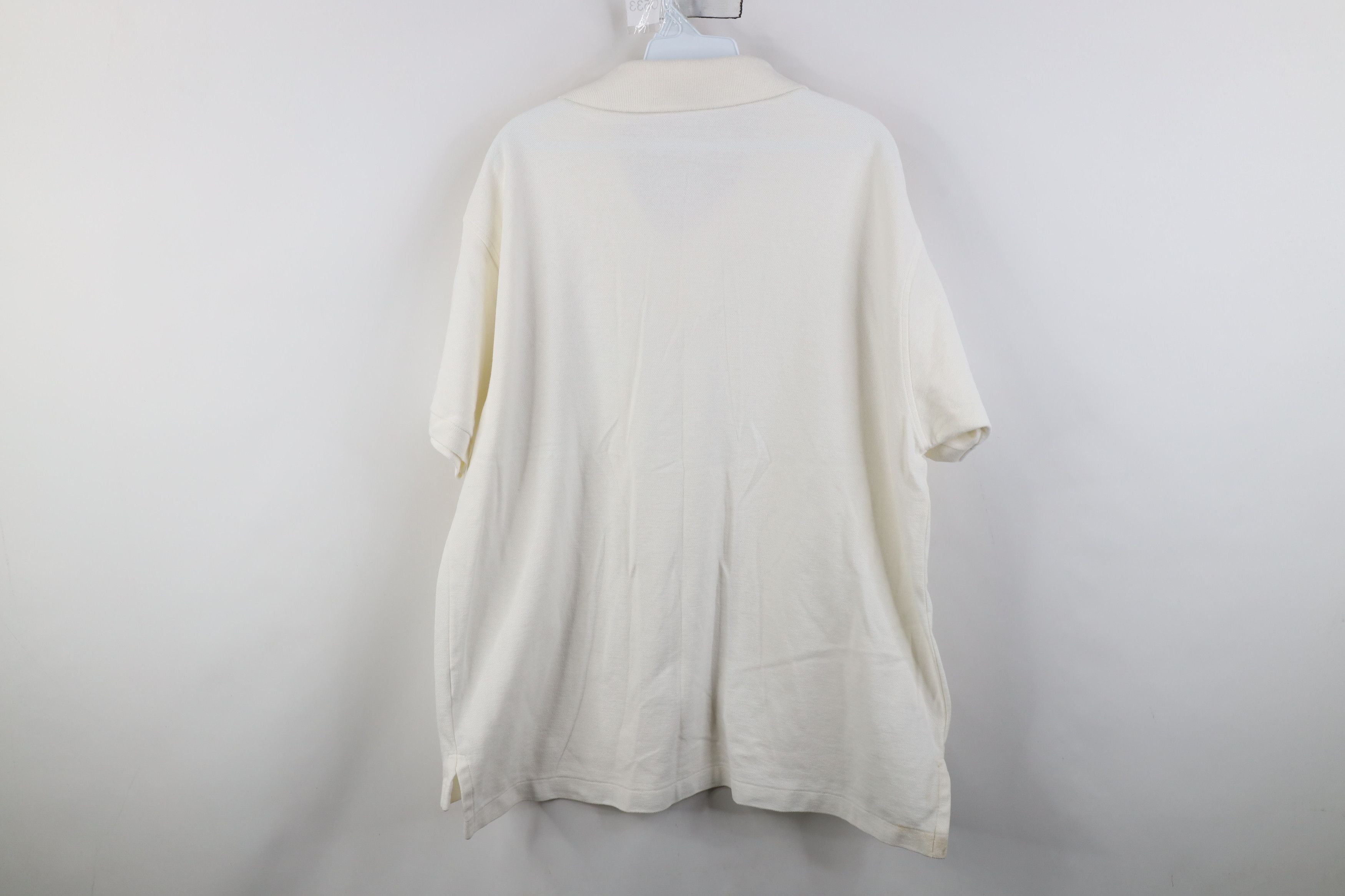 L.L. Bean Vintage 90s LL Bean Knit Collared Golf Polo White USA Size US XL / EU 56 / 4 - 11 Thumbnail