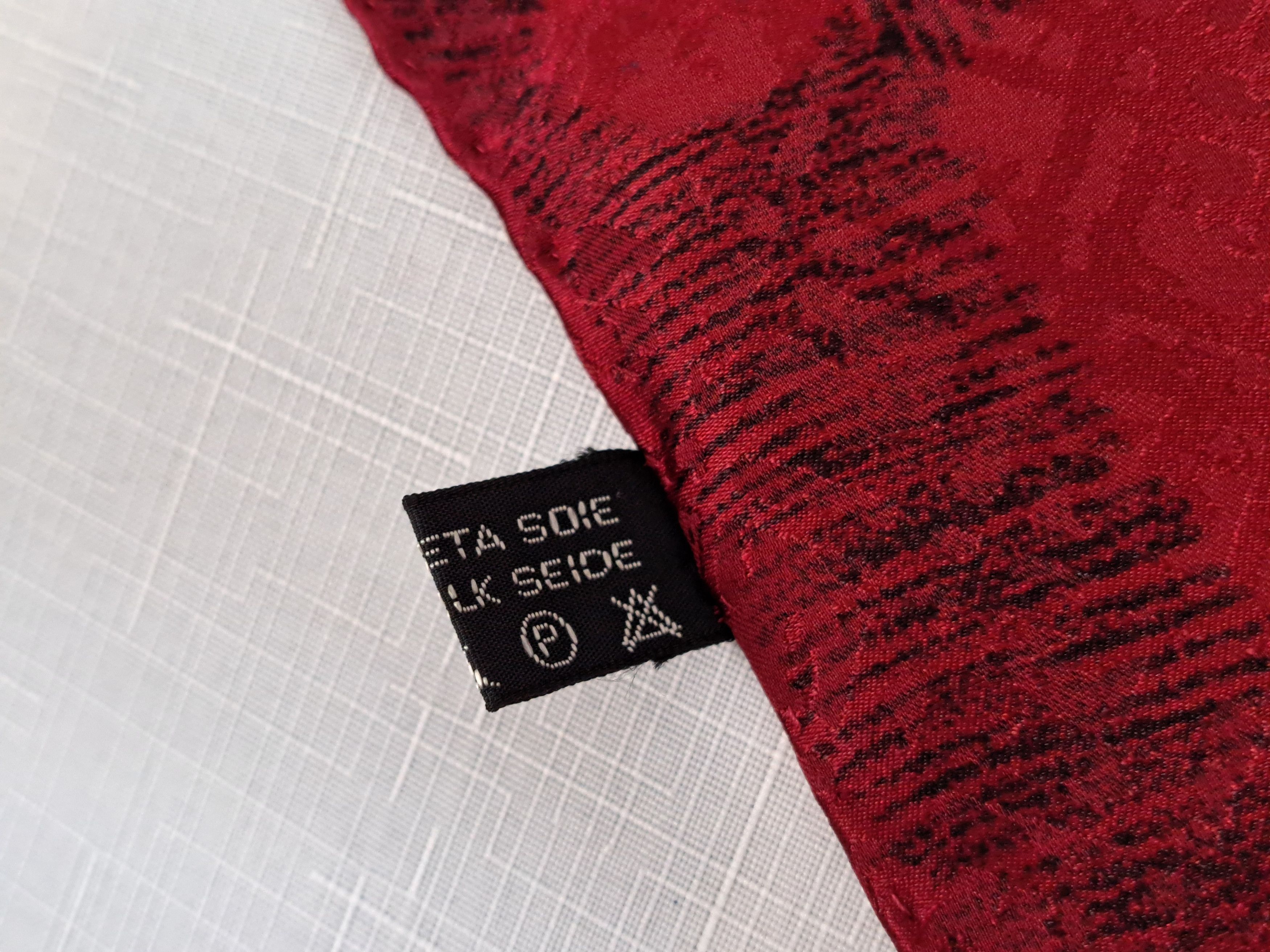 Lanvin × Vintage Vintage LANVIN Aztec motif jacquard silk scarf. Size ONE SIZE - 9 Thumbnail