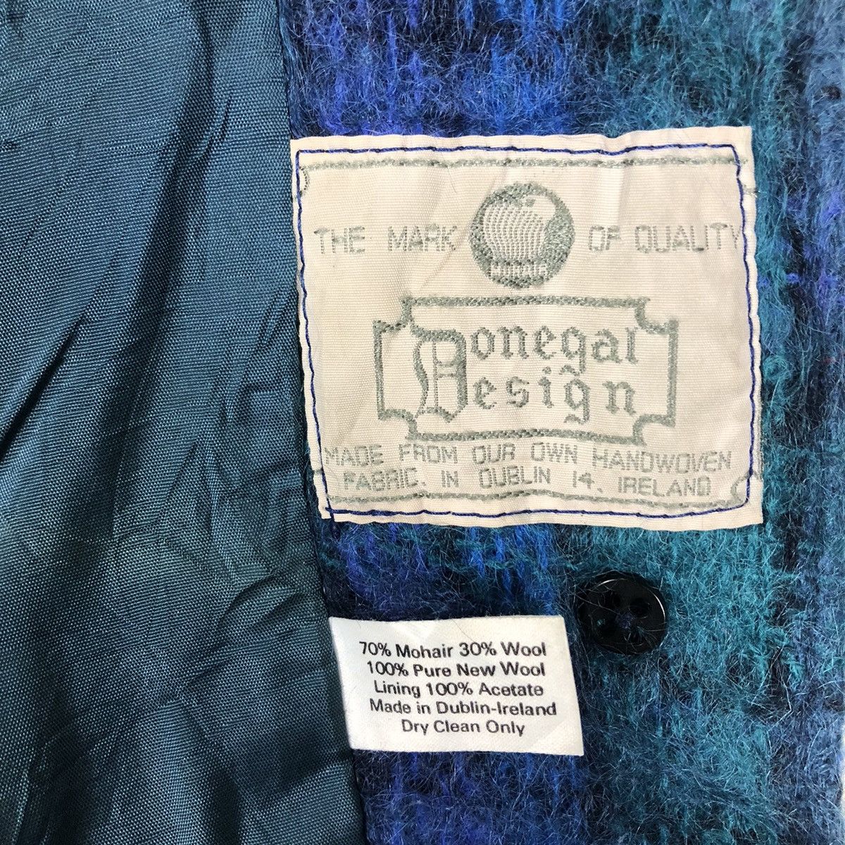 Vintage 🔥Vintage Handwoven Wool Jacket Mohair Donegal Design Size US M / EU 48-50 / 2 - 17 Thumbnail