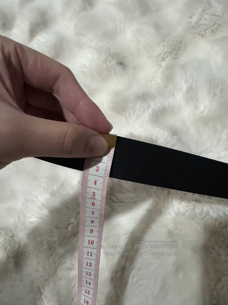 Saint Laurent Paris Saint Laurent Paris size 90 Golden Embossed Logo Belt Size ONE SIZE - 7 Thumbnail
