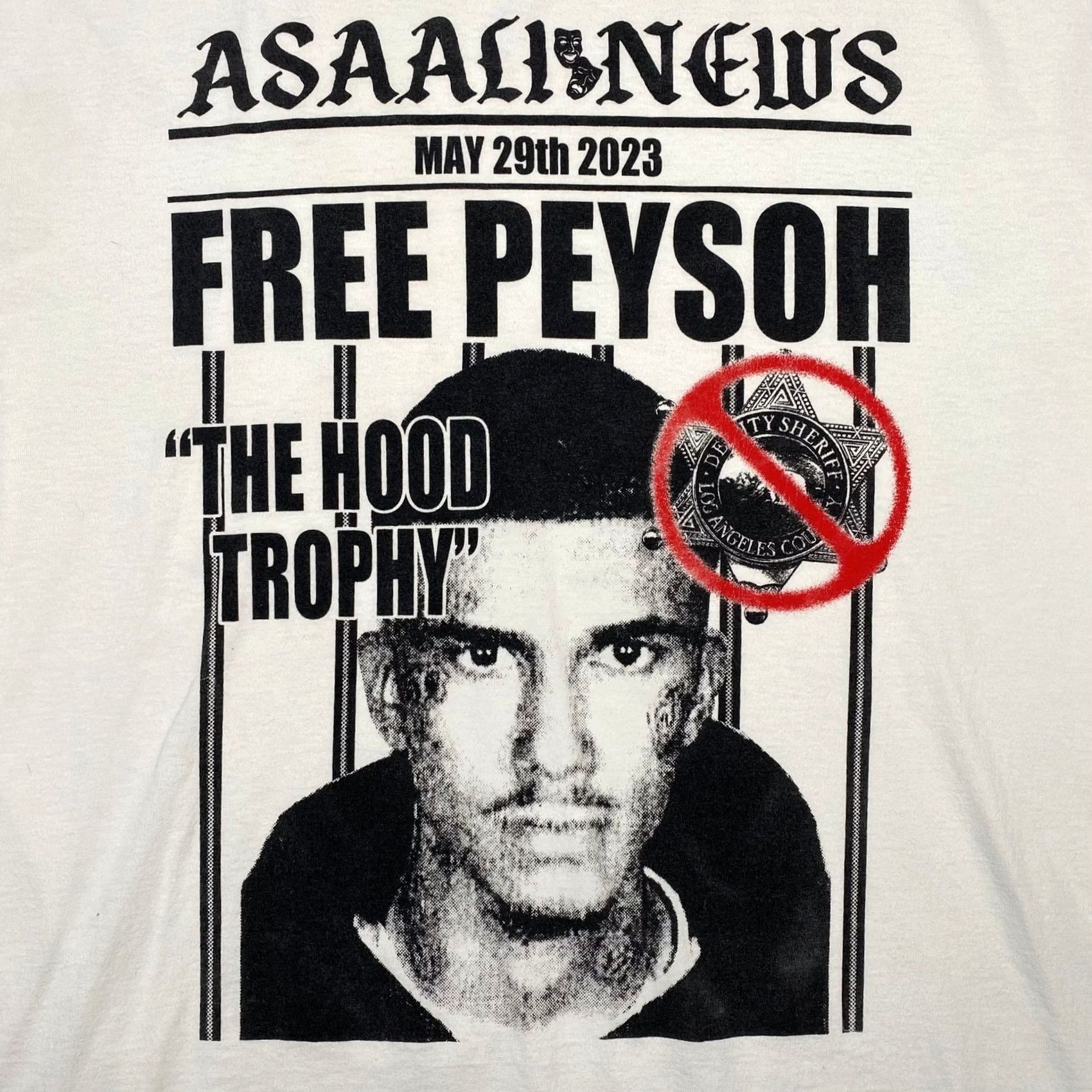 Los Angeles Apparel Asaali Free Peysoh The Hood Trophy T Shirt Streetwear Rap XL Men's Size US XL / EU 56 / 4 - 4 Thumbnail