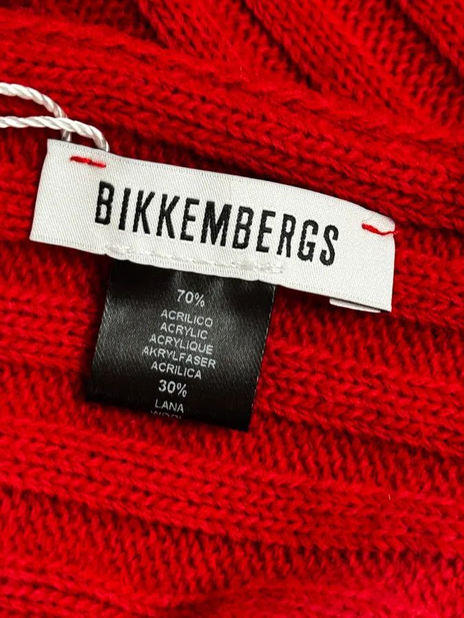 Dirk Bikkembergs 2000s Bikkembergs Red Wool Scarf Size ONE SIZE - 8 Thumbnail