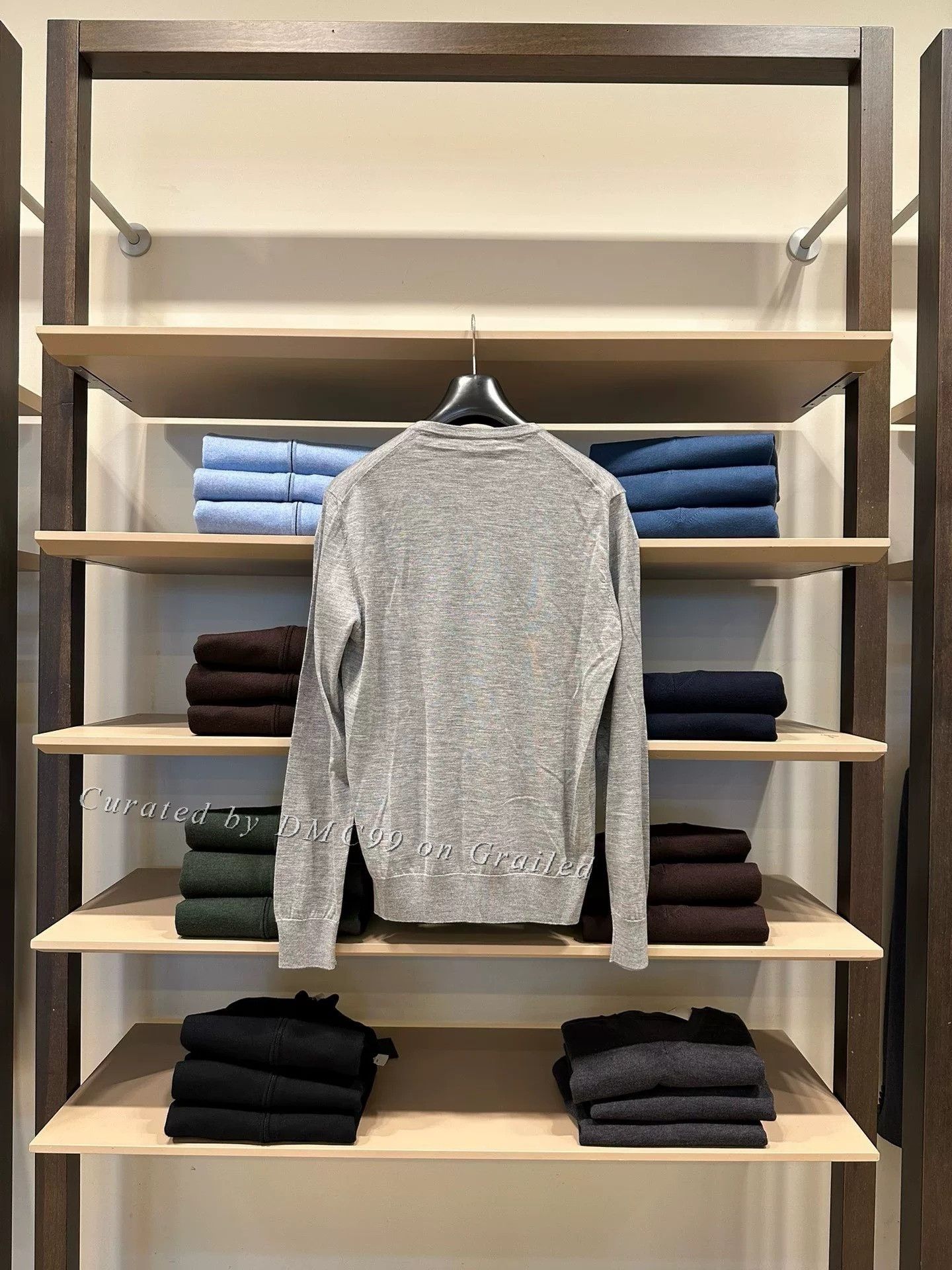 Ermenegildo Zegna Zegna Men's Gray Cashmere Knit Sweater Size US XL / EU 56 / 4 - 6 Thumbnail
