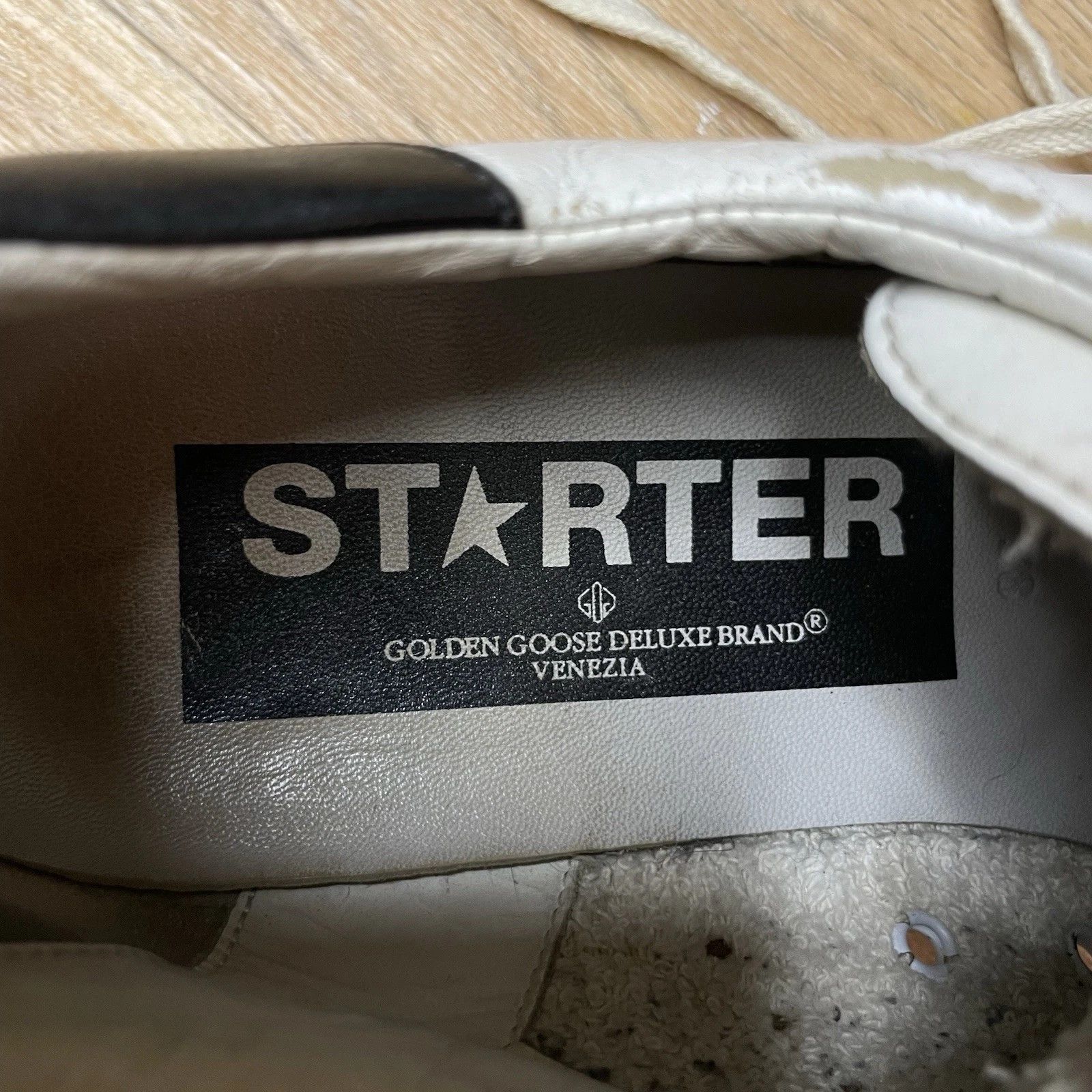 Golden Goose Golden Goose Sneakers STARTER VCE GGDB WHITE Leather low top Size US 8 / IT 38 - 13 Thumbnail