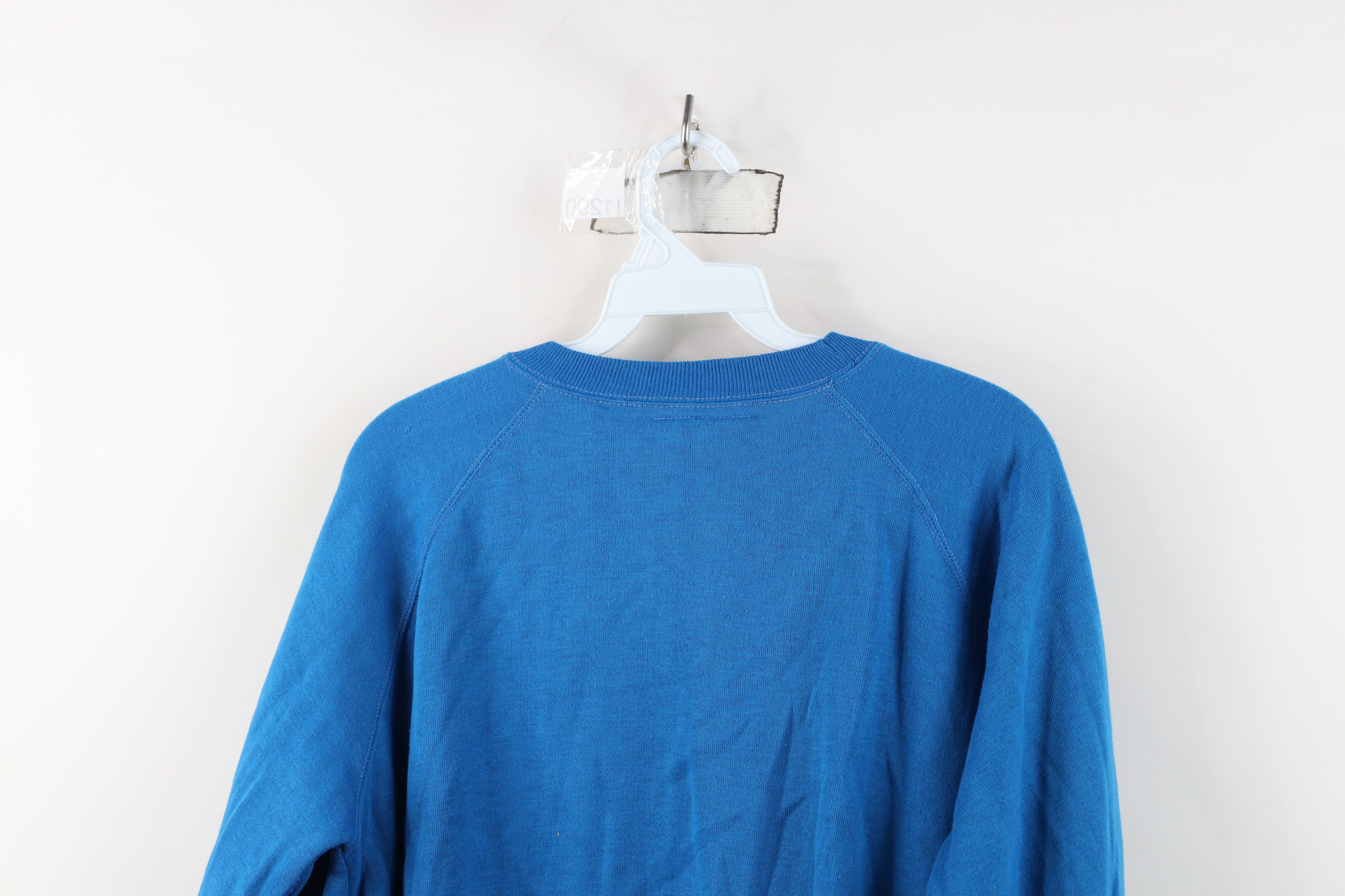 Vintage Vintage 80s 90s Streetwear Tennis Sweatshirt Royal Blue Size US L / EU 52-54 / 3 - 10 Thumbnail