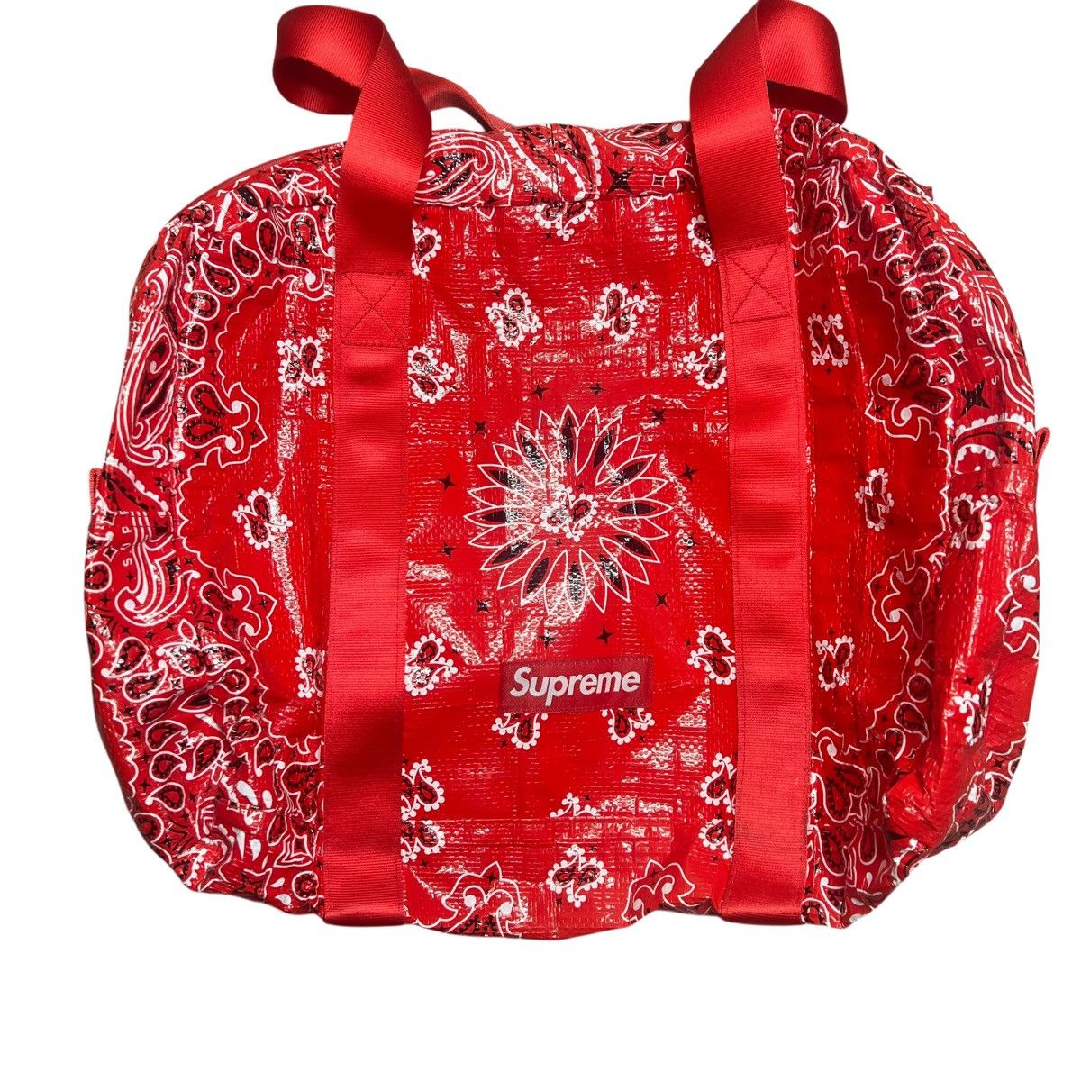 supreme bandana duffle bag バンダナ Bandana Tarp Large Duffle Bag | Supreme 21ss