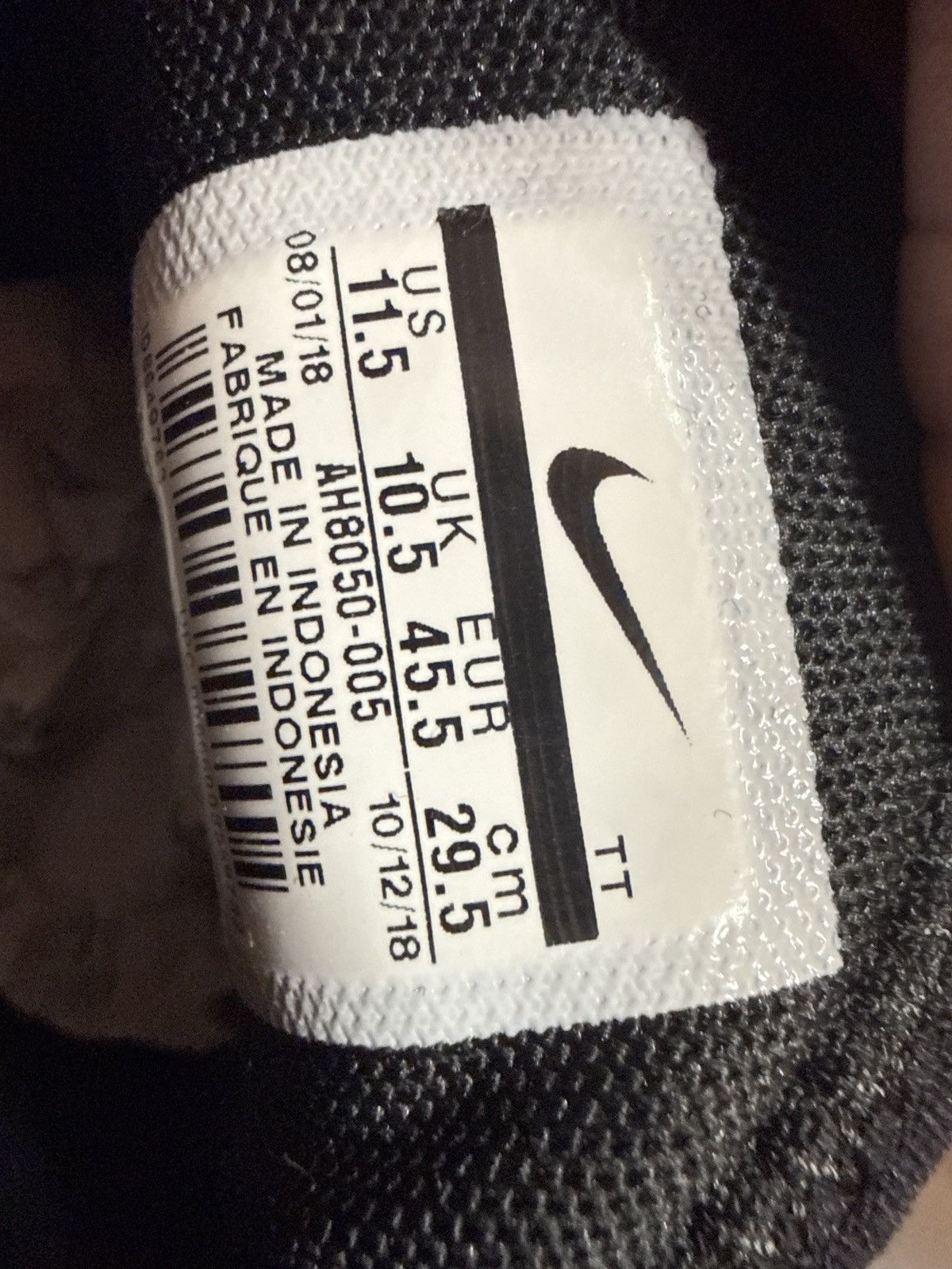 Nike Air max 270 black Size US 11.5 / EU 44-45 - 8 Thumbnail