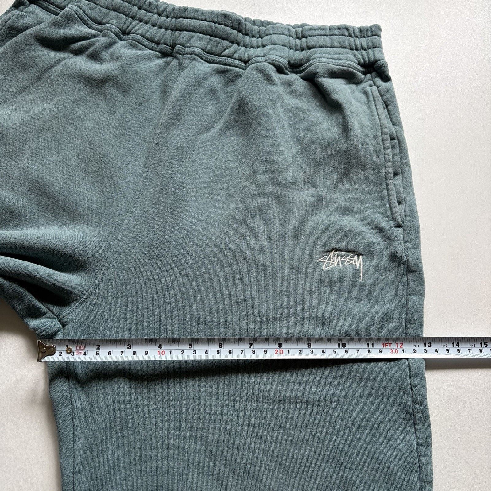 Stussy Stussy Sweatpants Medium Teal Green Embroidered Basic Logo Size US 32 / EU 48 - 11 Thumbnail