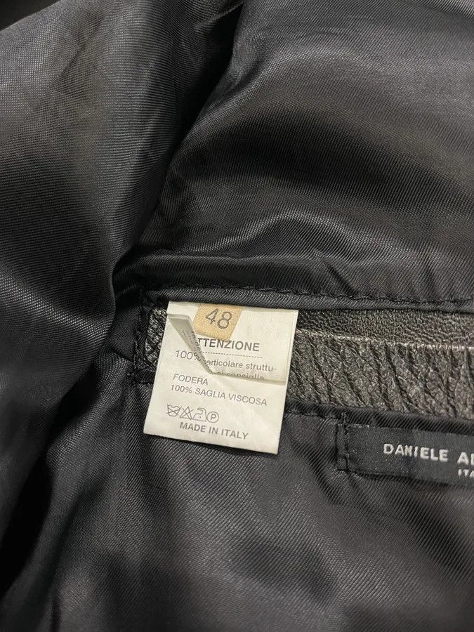 Daniele Alessandrini Daniele Alessandrini Eroded Black Leather Trucker Jacket Size US S / EU 44-46 / 1 - 11 Thumbnail