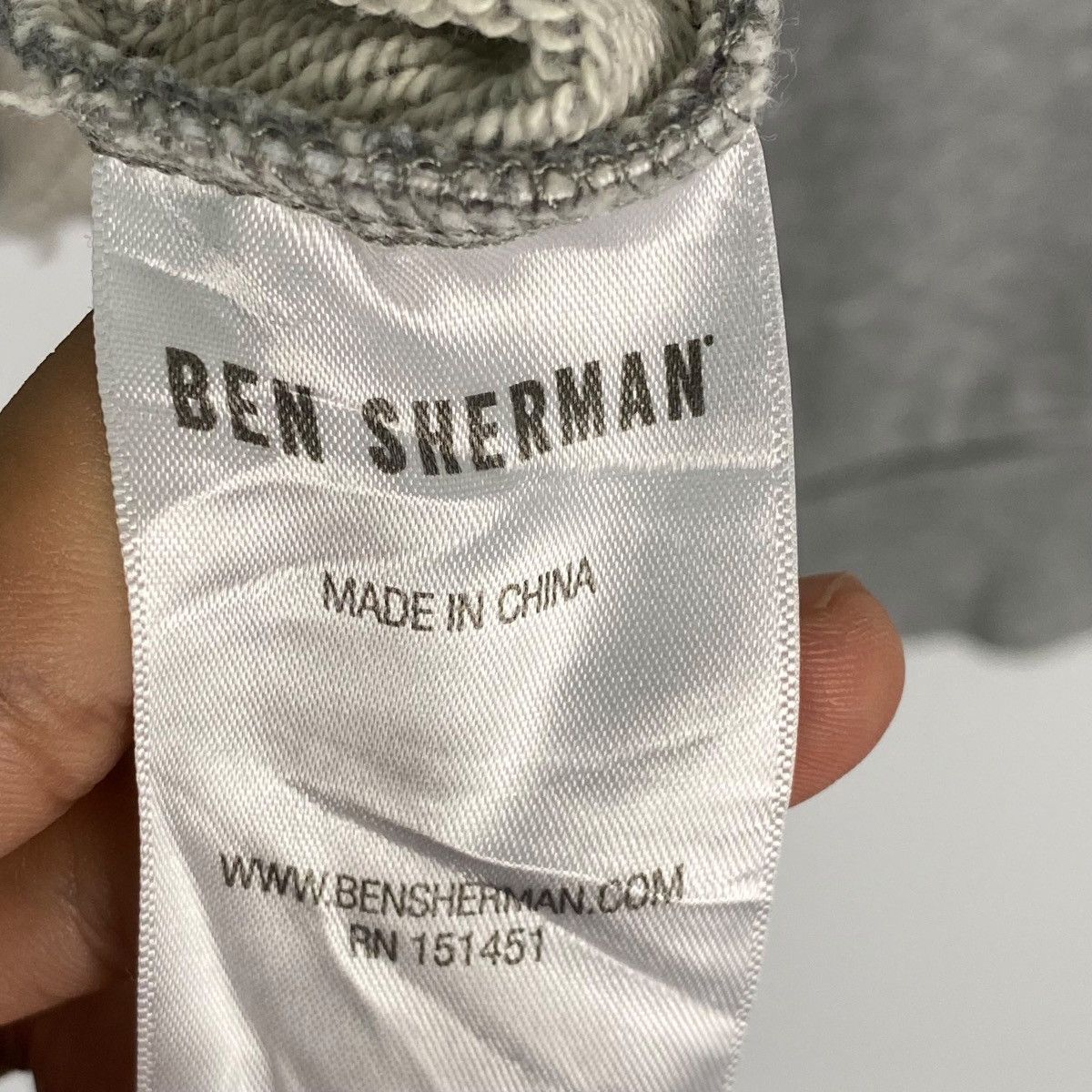 Vintage Vintage Ben Sherman Sweatshirt Crewneck Grey Pullover Size M Size US M / EU 48-50 / 2 - 6 Thumbnail