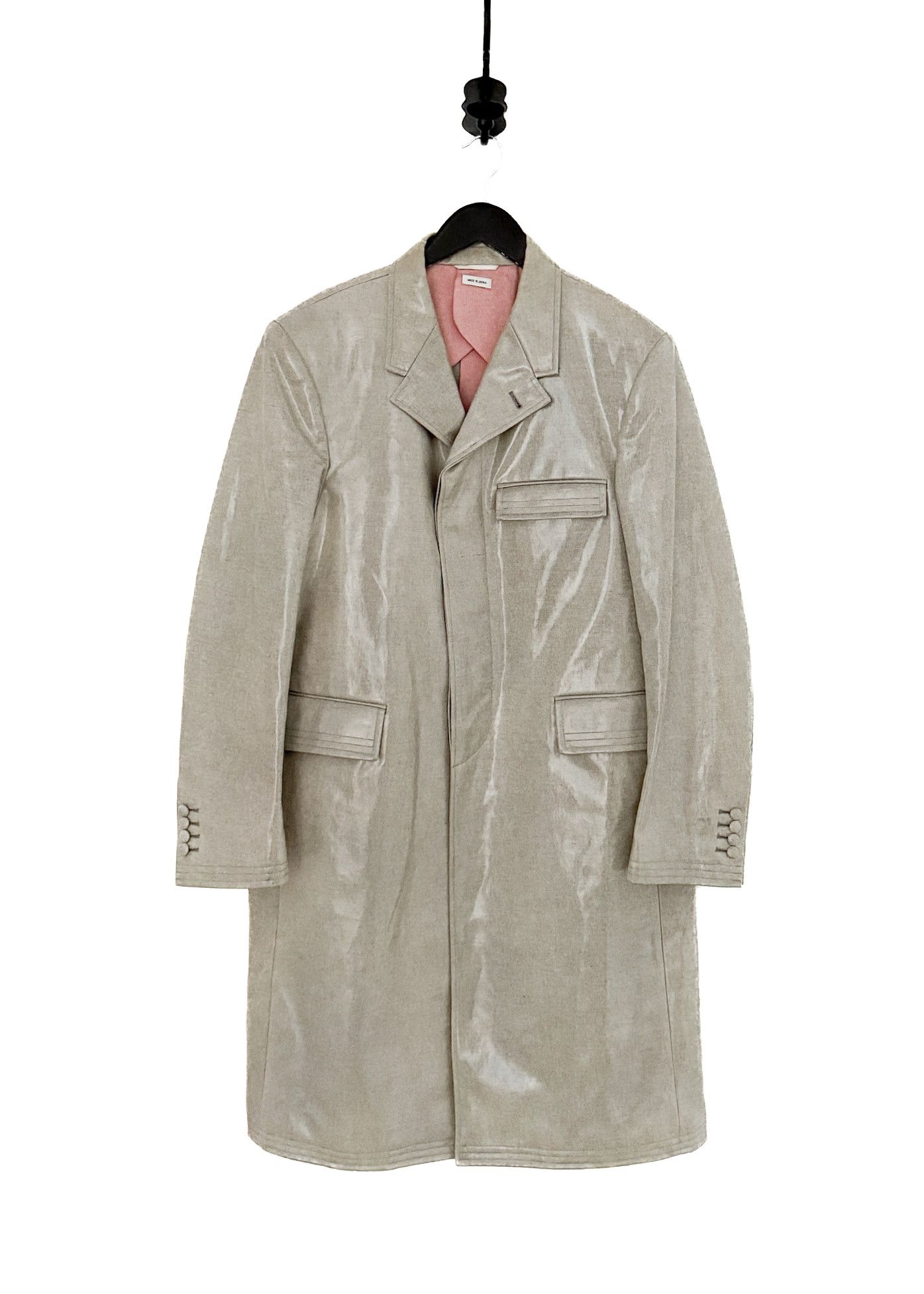 Thom Browne Thom Browne Blue Chambray Coated Cotton Coat - Size 2 Size M / US 6-8 / IT 42-44 - 1 Thumbnail