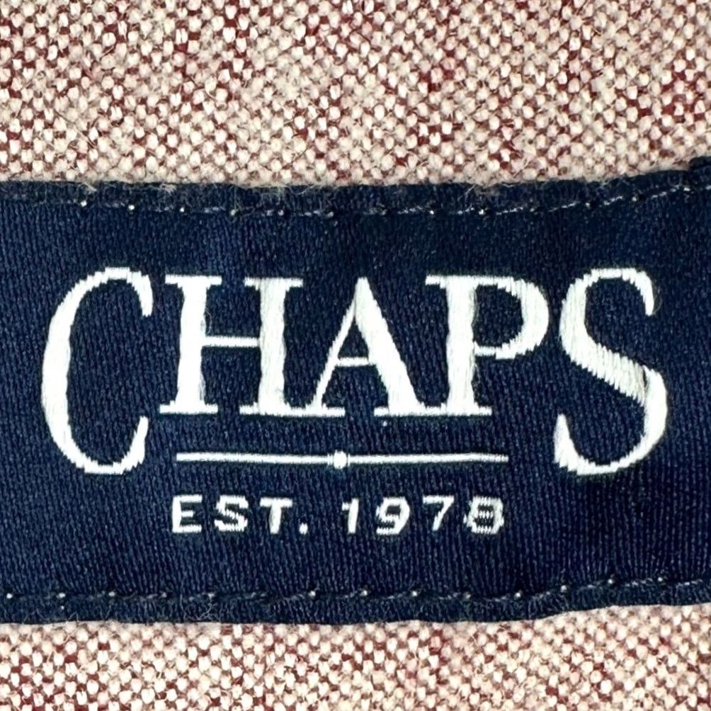 Chaps Chaps Shirt Mens Small Red Button-Down Long Sleeve Casual Logo Size US S / EU 44-46 / 1 - 4 Thumbnail