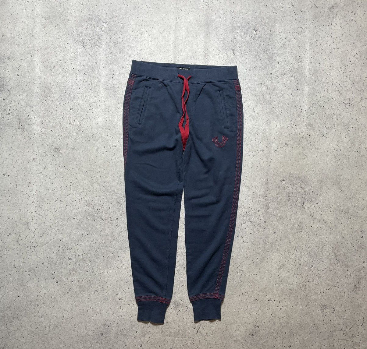 Japanese Brand × True Religion Vintage Joggers Pants Baggy True Religion Y2K Rap Big Logo Size US 30 / EU 46 - 1 Thumbnail
