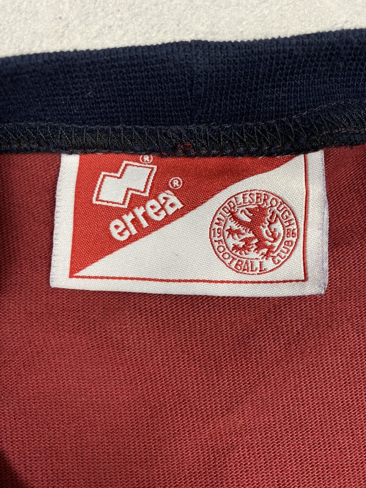 Errea × Vintage Errea Middlesbrough F.C. Away Vintage T Shirt Cotton Jersey Size US XXL / EU 58 / 5 - 16 Thumbnail
