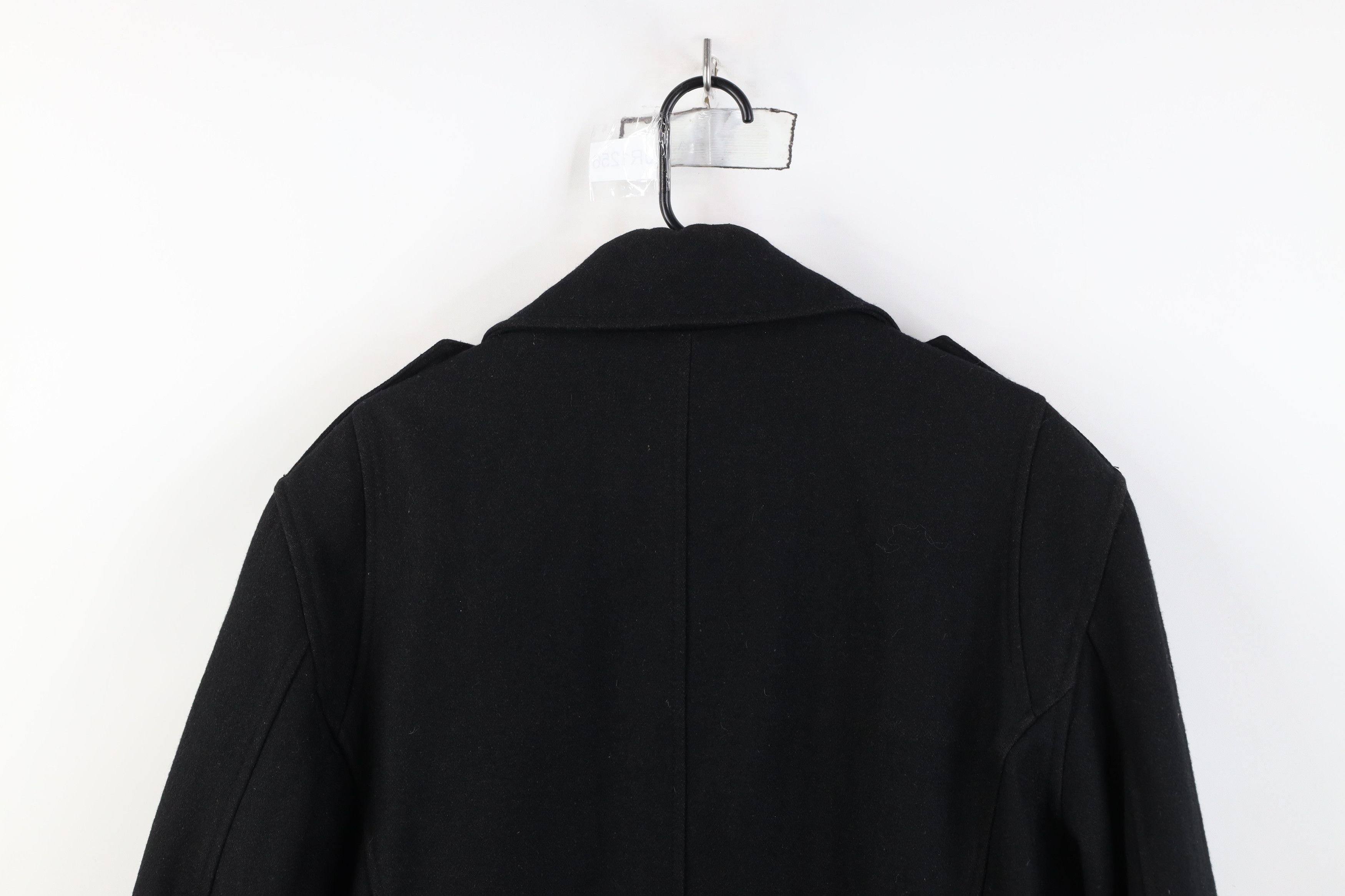Guess Vintage Y2K Guess Wool Blend Button Peacoat Jacket Black Size US L / EU 52-54 / 3 - 16 Thumbnail
