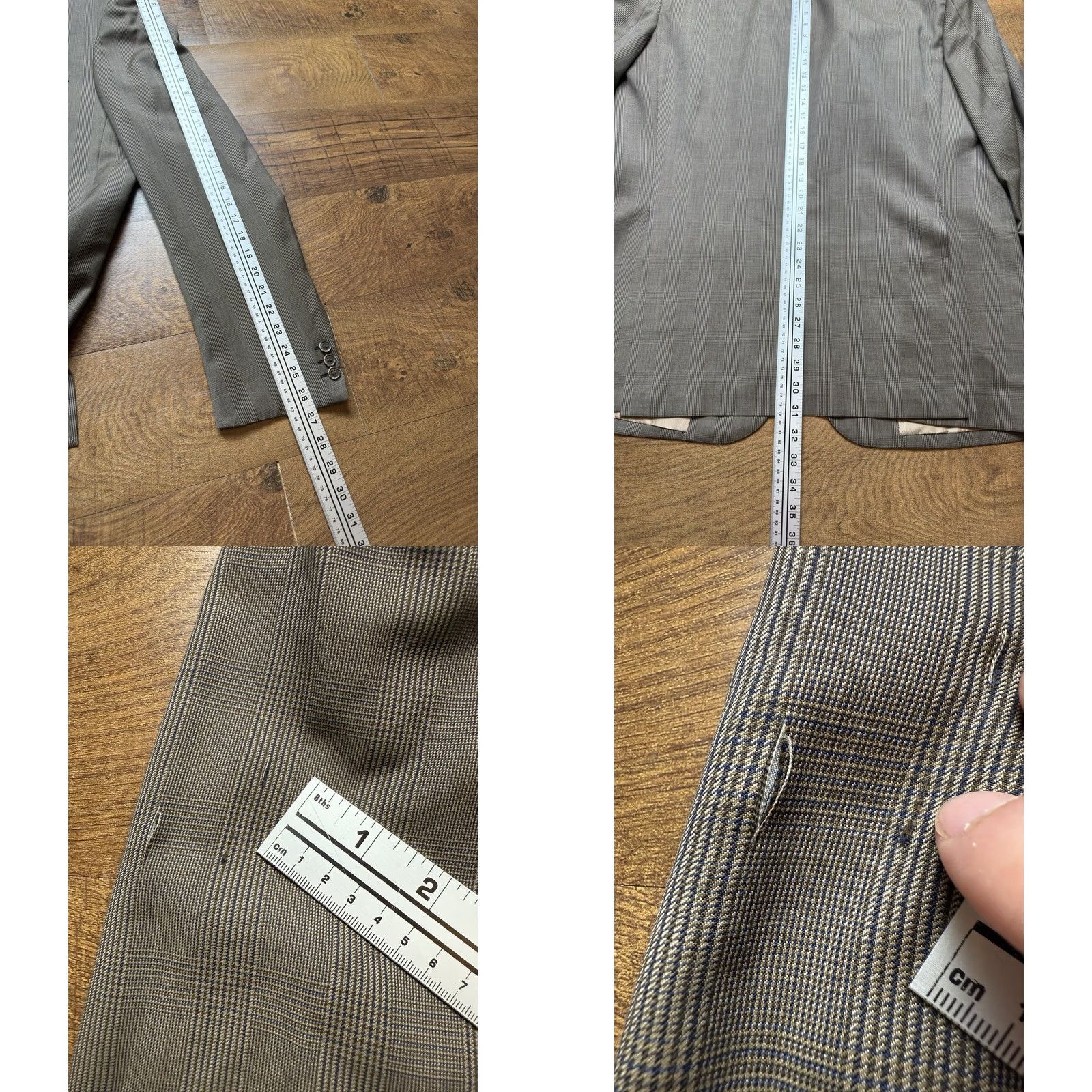 Brioni Brioni Glen Plaid Sport Coat Jacket 100% Wool Mens 42R Brown Notch Single-Breasted 3-Button Blazer Italy Wool Jacket Coat Crew Neck Plain Size 42R - 9 Thumbnail