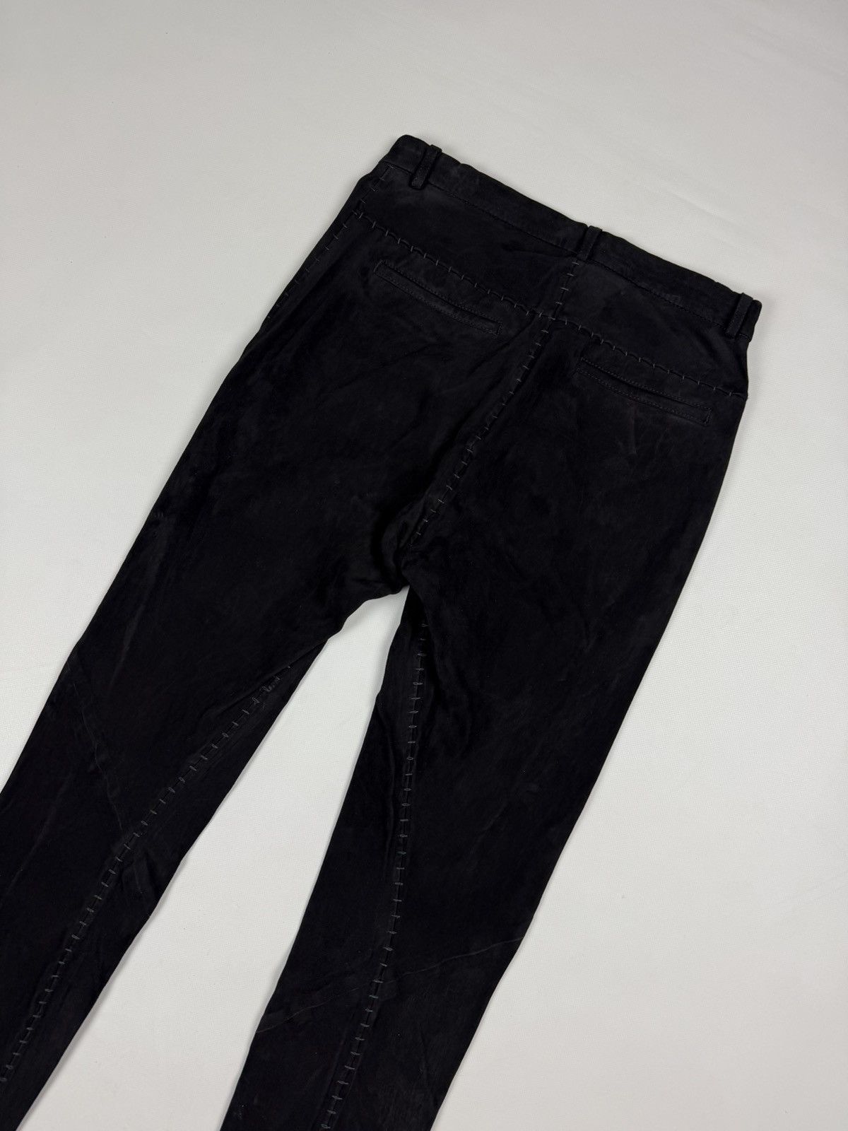 Isaac Sellam Experience Isaac Sellam Vigilante H21 Noir Leather Pants Trousers Size 25" / US 0 / IT 36 - 18 Thumbnail