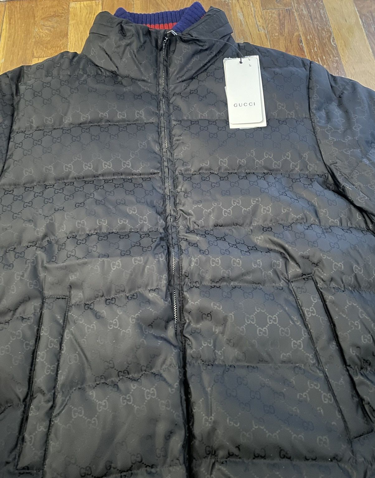 Designer × Gucci GUCCI JACQUARD DOWN JACKET Size US L / EU 52-54 / 3 - 2 Thumbnail