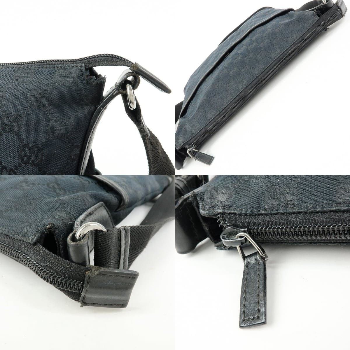 Gucci Gucci GG Canvas Messenger Crossbody Bag Black Size ONE SIZE - 6 Thumbnail