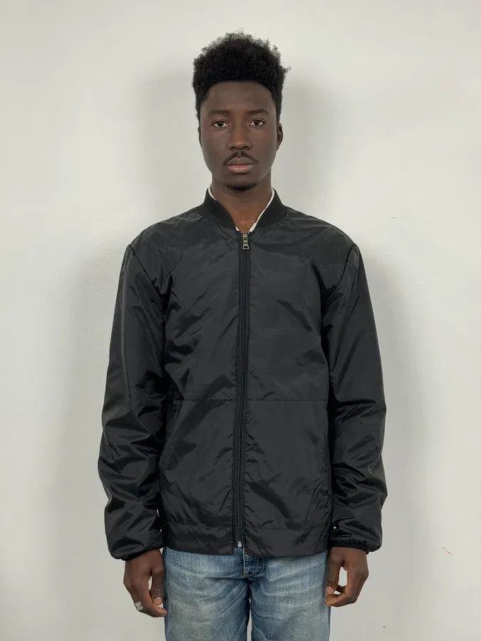 Prada 2000s Prada Black Nylon Bomber Jacket Size US M / EU 48-50 / 2 - 2 Thumbnail