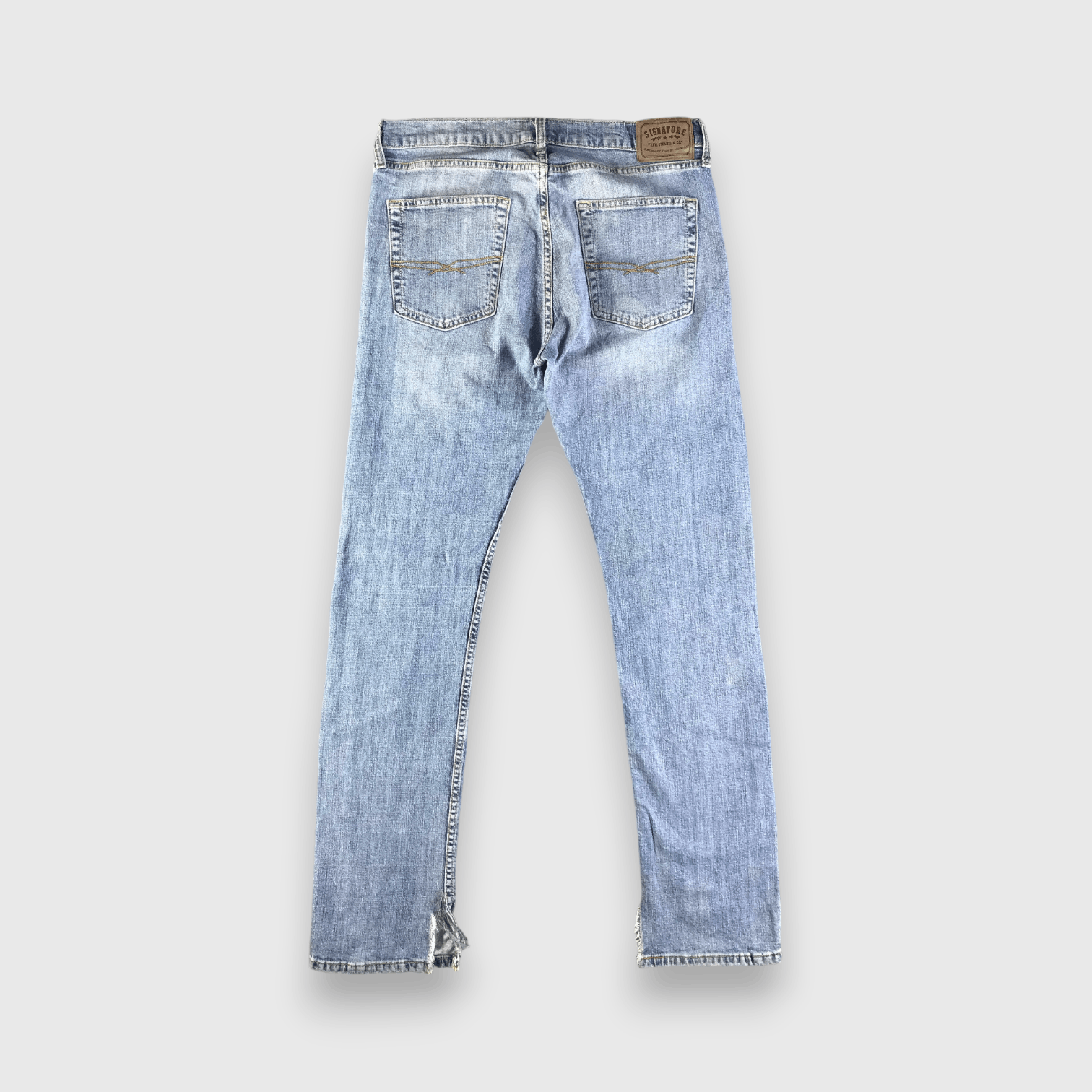 Levi's Vintage Blue Wash Levis Signature Jeans-J3391 Size 34" / US 12 / IT 48 - 2 Thumbnail