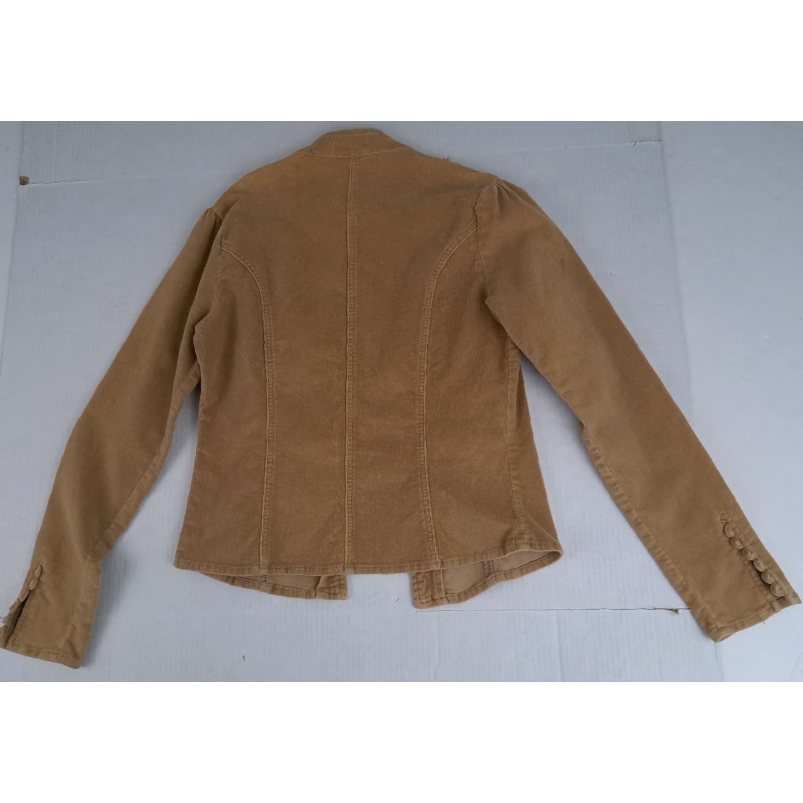 JCPenney VINTAGE Corduroy Shirt JC Penny Button-Up Women Large L Brown Regular Long Sleeve Button-Up Blazer Size L / US 10 / IT 46 - 6 Thumbnail
