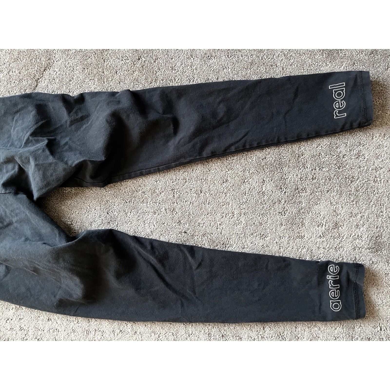 Vintage Aerie Chill Play Move Leggings Women's Small Black Active High Waist Full Length Womens Size 28" / US 6 / IT 42 - 5 Thumbnail