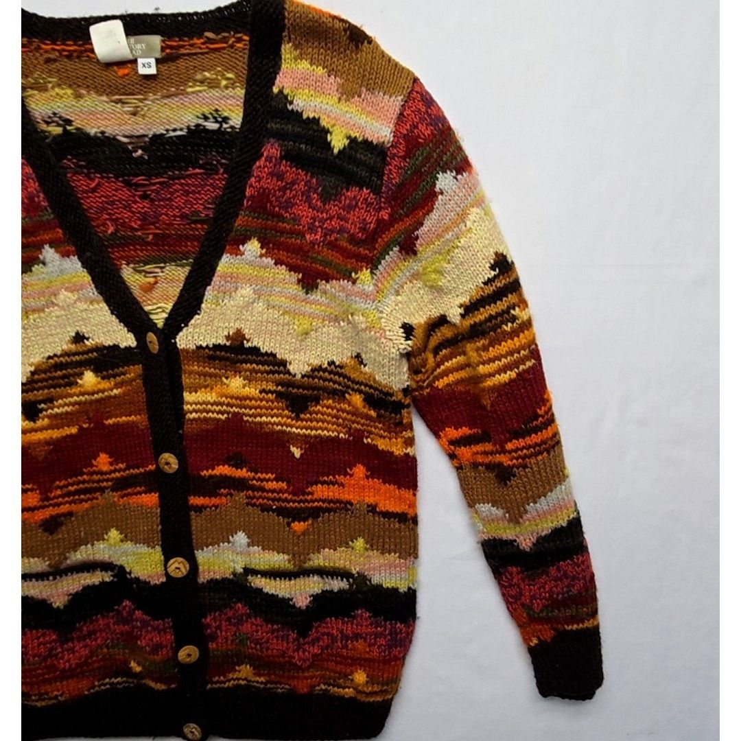 The Territory Ahead Vintage Brown Cardigan The Territory Ahead Sweater Knit XS Size XS / US 0-2 / IT 36-38 - 2 Thumbnail