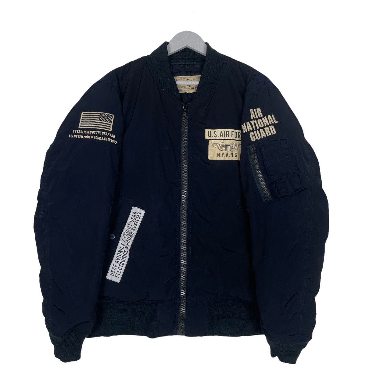 Avirex 💥AVIREX US FORCE FULL PATCH RIOT BOMBER Size US XL / EU 56 / 4 - 1 Thumbnail