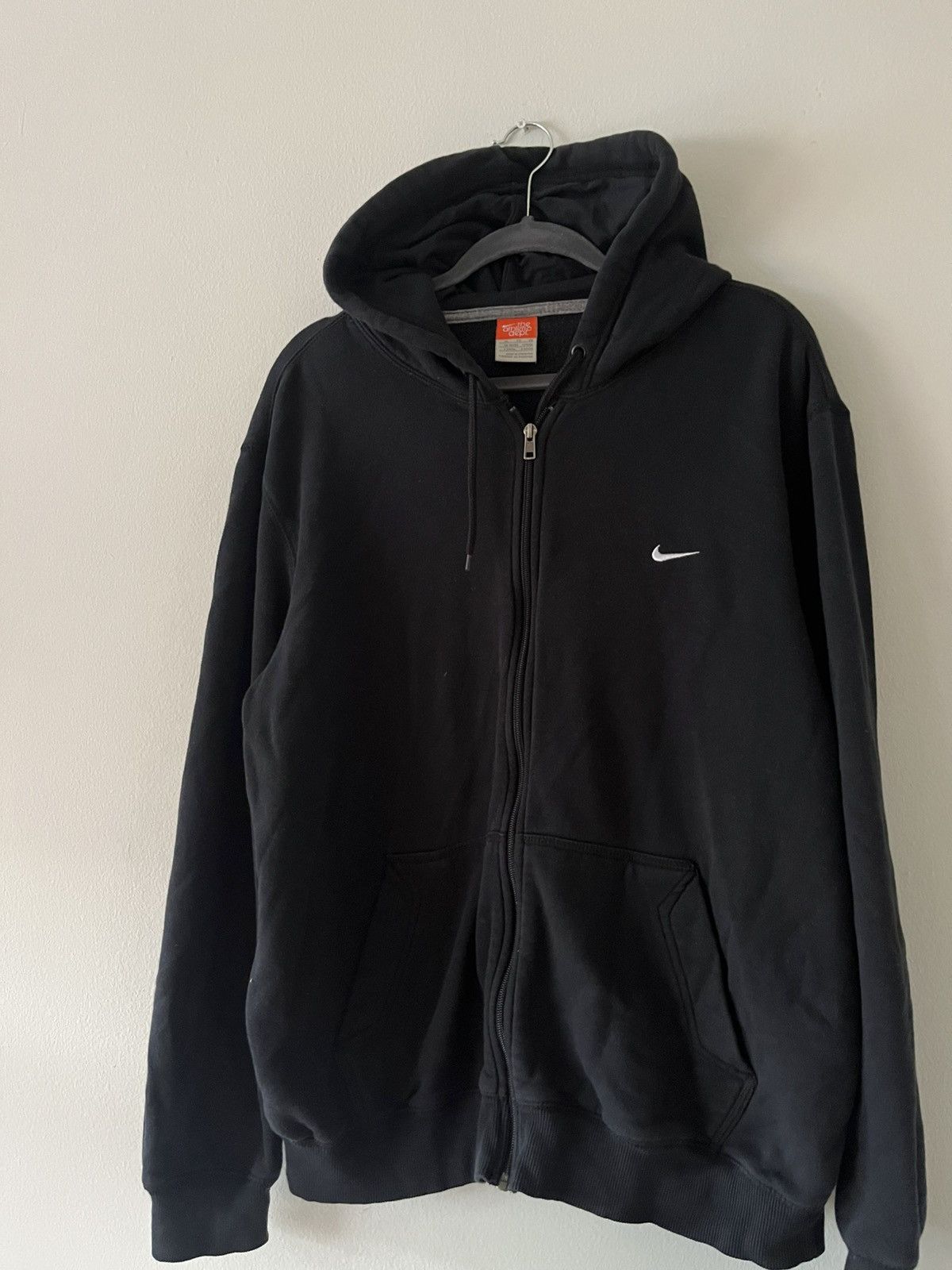 Nike Nike Zip Hoodie Logo Small vintage y2k rare solo Size US XL / EU 56 / 4 - 1 Thumbnail