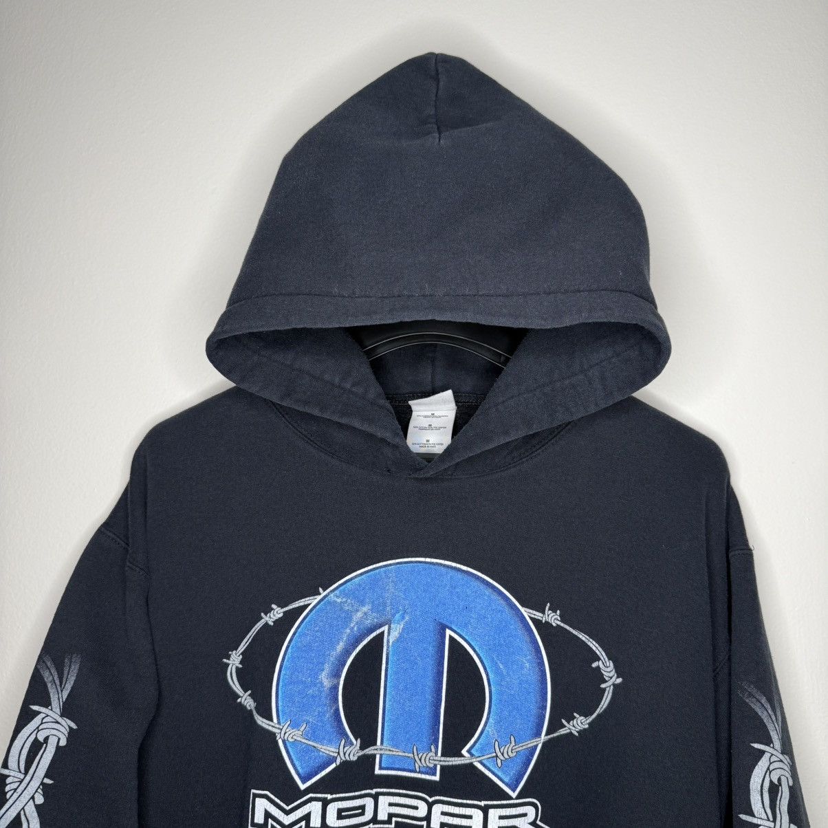 Gildan Vintage 00s Mopar Hoodie Black Graphic Logo Size M Size US M / EU 48-50 / 2 - 10 Thumbnail