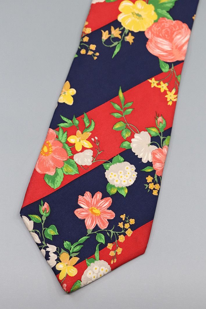 Kenzo Vintage Kenzo Paris Floral Silk Tie Size ONE SIZE - 1 Thumbnail