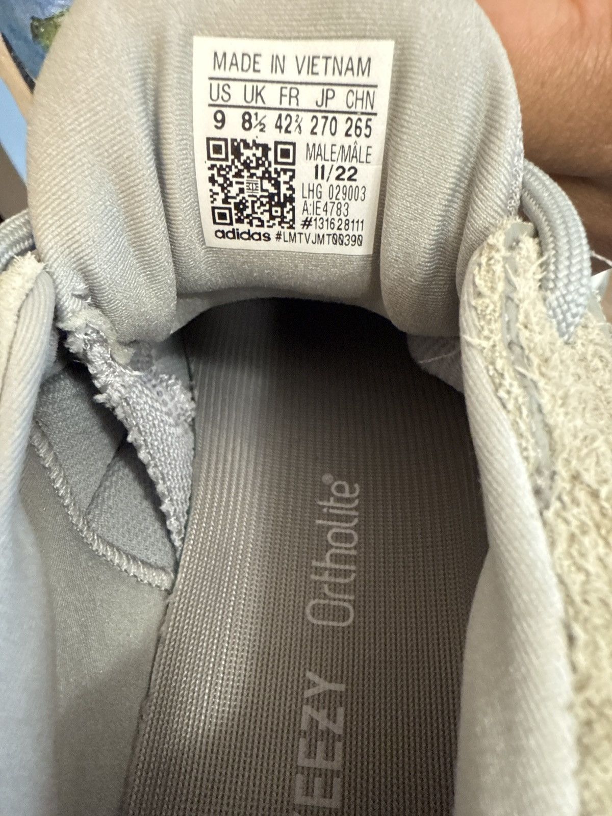 Adidas × Yeezy Adidas Yeezy 500 Granite–Size 9.5 US – Lightly Worn – No Box Size US 9.5 / EU 42-43 - 5 Thumbnail