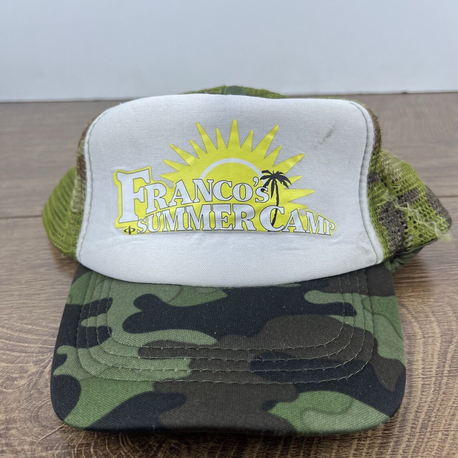 Other Franco's Summer Camp Hat Adjustable Hat Camo Adjustable Hat Size ONE SIZE - 3 Thumbnail