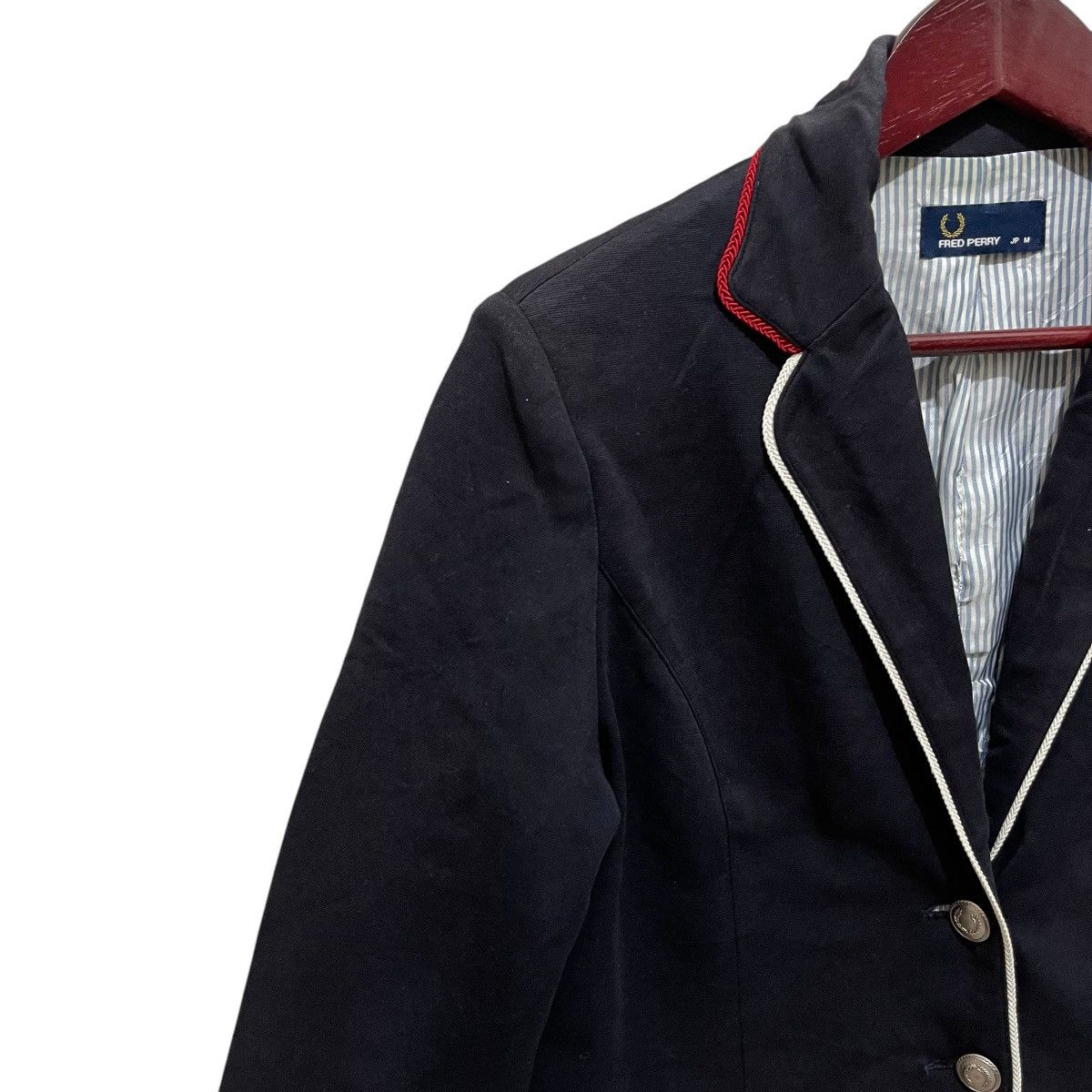 Fred Perry × Vintage Fred Perry Button Coat Blazer Jacket JP M size Size M / US 6-8 / IT 42-44 - 4 Thumbnail