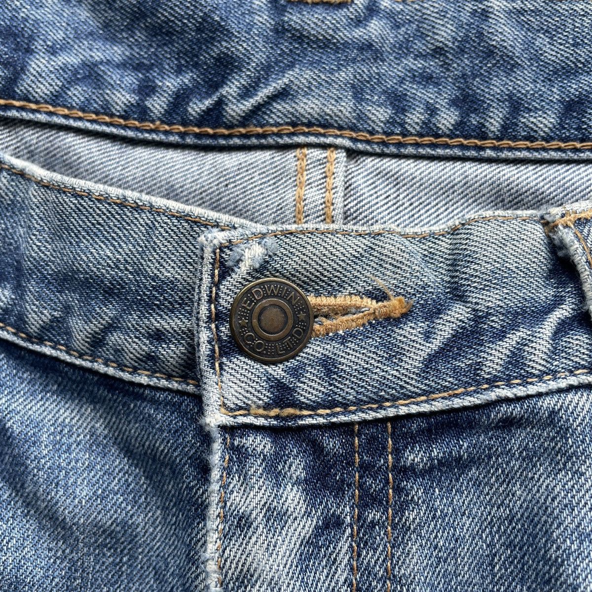 Edwin Vintage Edwin 403 Jeans Faded Denim Pants W33x29.5 Size US 33 - 7 Thumbnail