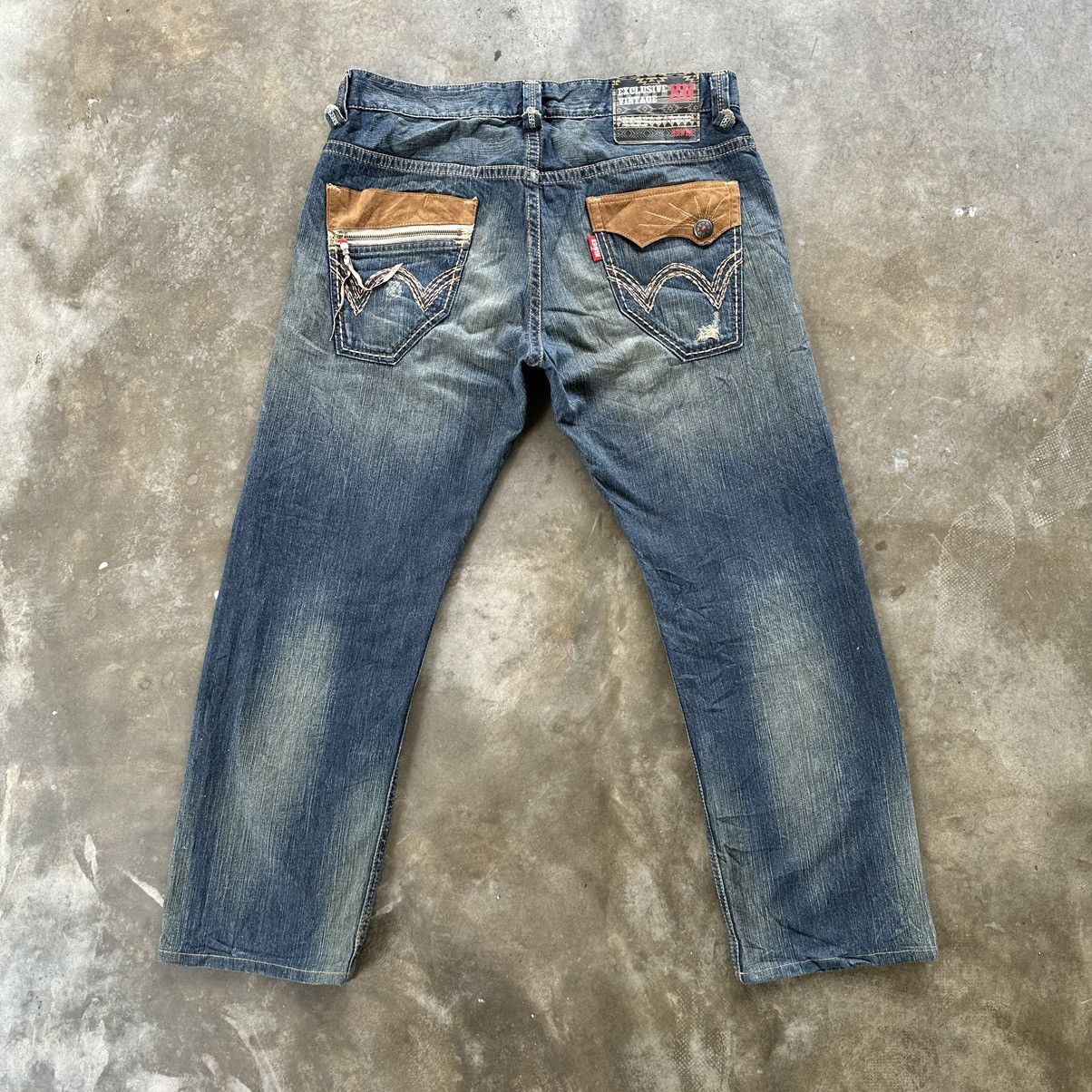 Japanese Brand Vintage Edwin XV Distressed Jean Faded Denim Pant W36 Size US 36 / EU 52 - 10 Thumbnail