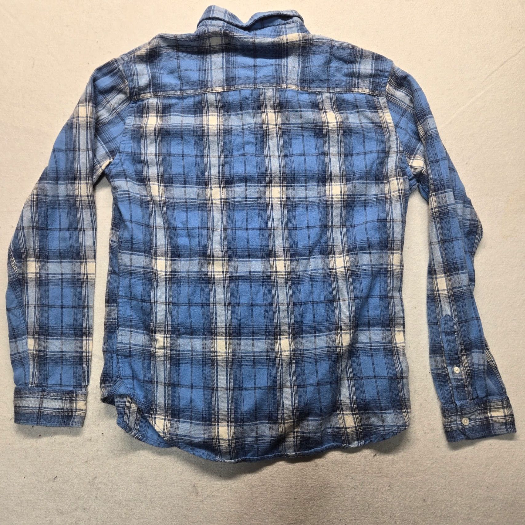 Aeropostale Aeropostale Blue Plaid Flannel Button-Up Shirt Women's Adult M Casual Long Sleeve Size M / US 6-8 / IT 42-44 - 6 Thumbnail