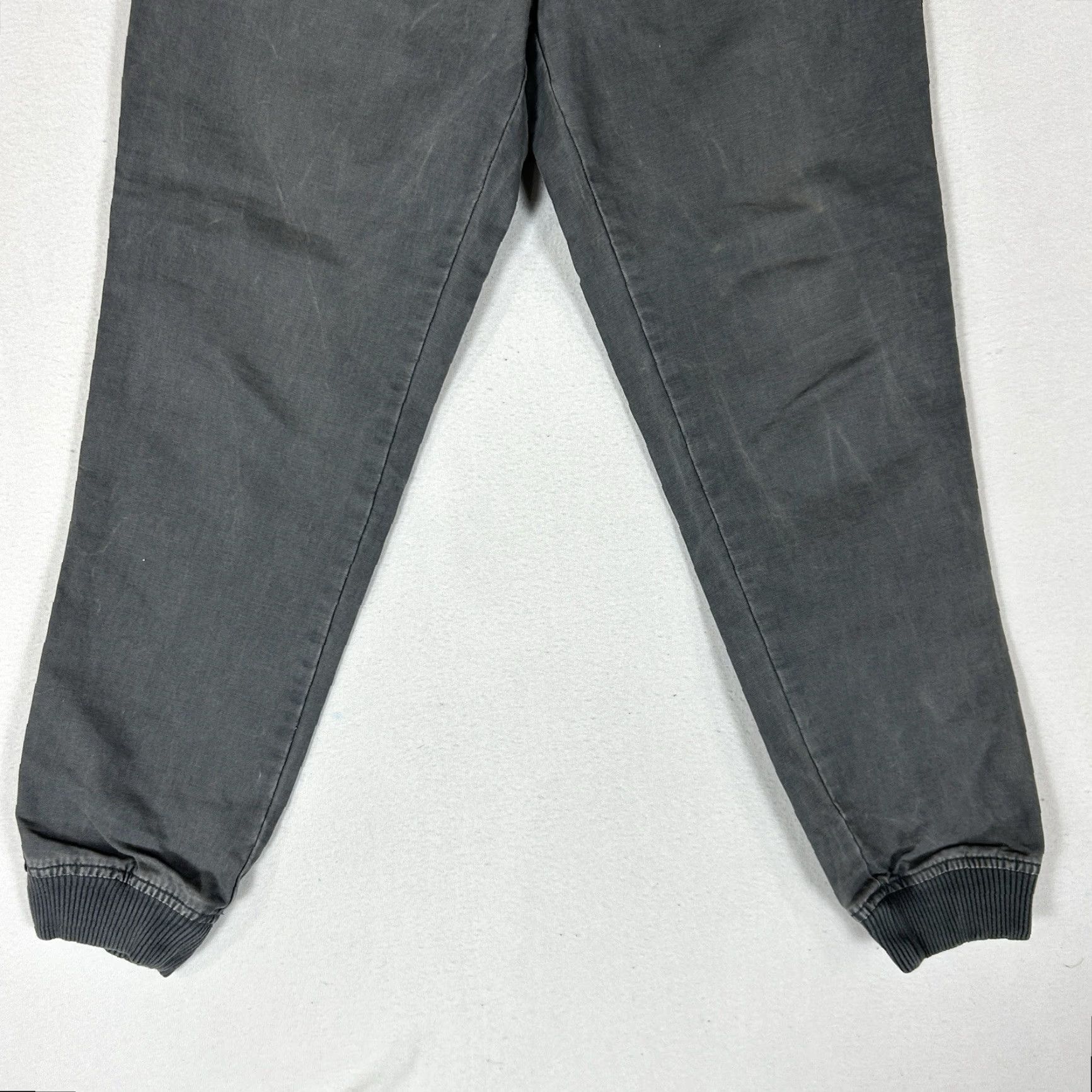 Gap Gap Jogger Pants Mens Small Gray Drawstring Pockets Canvas Cargo Size US 29 - 3 Thumbnail